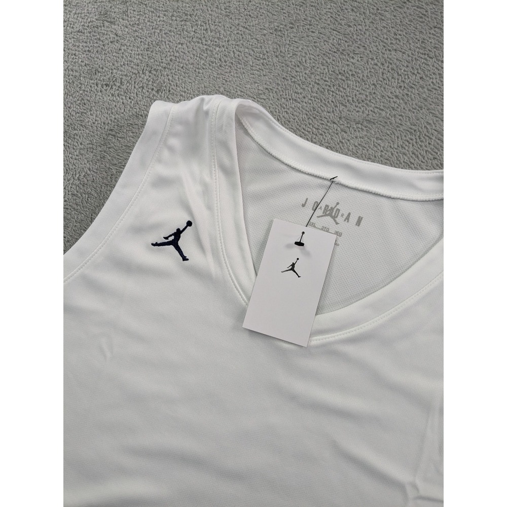 Jordan Womens Basketball Tank Top White Navy Blue FQ3737-107 3XL NWT